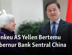 Menkeu AS Yellen Bertemu Gubernur Bank Sentral China